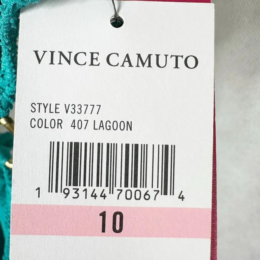 Vince Camuto Ring-Detail Plunge One-Piece Swimsuit Size US 10